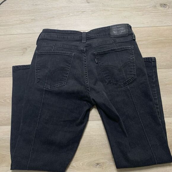 Levi Strauss & Co. Women’s Black Cotton Blend Denim Jeans Size 29 - Picture 2 of 8